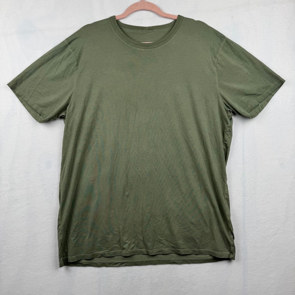 Lululemon Men's Olive Green‎ Crew Neck Short Sleeve Everyday T-Shirt